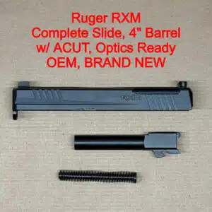 Ruger RXM OEM Complete Slide Assembly 9mm A-CUT Aimpoint Ready Fits Glock 19 Gen 3 – BRAND NEW