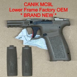 Canik Mete MC9L OEM Lower Frame Assembly FDE Tan 9mm – BRAND NEW