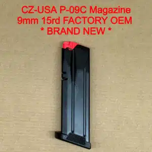 CZ P-09 C Nocturne OEM 15 Round Magazine 9mm Black 11427 – BRAND NEW
