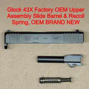 Glock 43X OEM Complete Slide Assembly 9mm Black Factory NEW – PX4350201FR