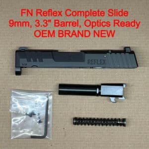 FN Reflex MRD OEM Complete Slide Assembly 9mm Optic Ready Black – BRAND NEW