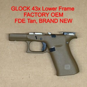 Glock 43X Gen 5 OEM Lower Frame Assembly FDE Tan MOS Factory Parts NEW