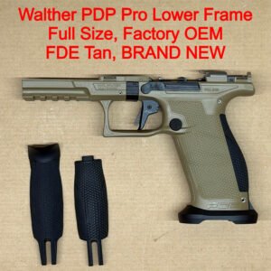 Walther PDP Pro E Full Size 9mm Lower Frame Assembly FDE Tan Dynamic Trigger NEW