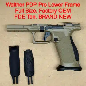 Walther PDP Pro E Full Size 9mm Lower Frame Assembly FDE Tan Dynamic Trigger NEW