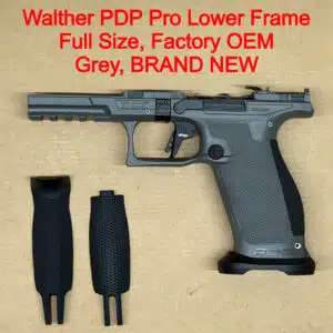 Walther PDP Pro E Full Size 9mm Lower Frame Assembly Grey Dynamic Trigger NEW