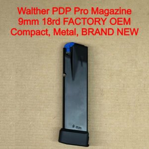 Walther PDP Compact Pro SD 9mm 18 Round Aluminum Magazine OEM Factory Black - 2855364
