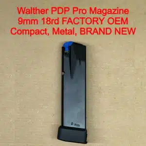 Walther PDP Compact Pro SD 9mm 18 Round Aluminum Magazine OEM Factory Black - 2855364