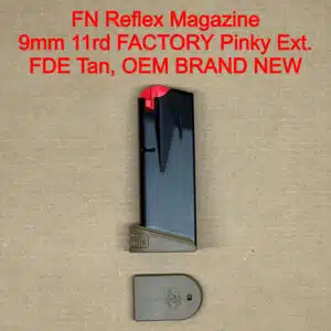 FN Reflex 9mm 11 Round OEM Magazine FDE Tan with Pinky Extension 20-100707