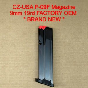 CZ P-09 F Nocturne 9mm 19 Round Magazine OEM Factory Steel Anti-Tilt Follower - 11440