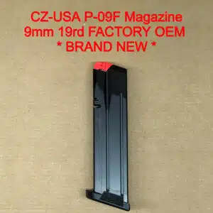 CZ P-09 F Nocturne 9mm 19 Round Magazine OEM Factory Steel Anti-Tilt Follower - 11440
