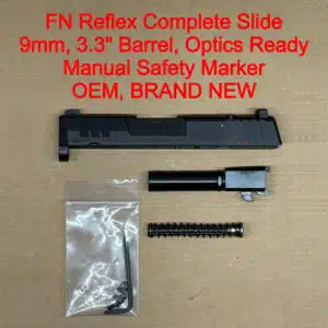 FN Reflex MRD Complete Slide Assembly OEM Black Optic Ready – BRAND NEW