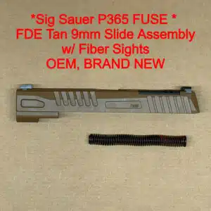 SIG SAUER P365 Fuse Complete Slide Assembly FDE Tan Optics Ready OEM Factory 9mm