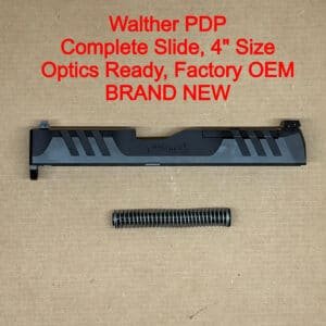 Walther PDP Compact 9mm Complete Optics Ready Slide Assembly Black – BRAND NEW