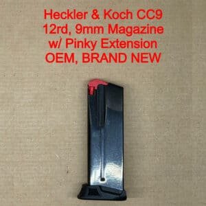 HK CC9 9mm 12 Round Magazine OEM Extended Finger Rest NEW 51000488