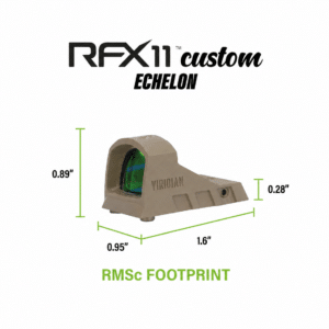 Viridian RFX11 Custom Echelon 3 MOA Green Dot FDE Tan VIS RMSc Optic