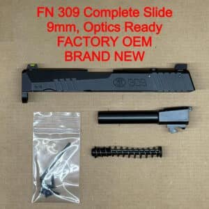 FN 309 MRD 9mm 3.8″ Complete Slide Assembly Optics Ready Black OEM NEW