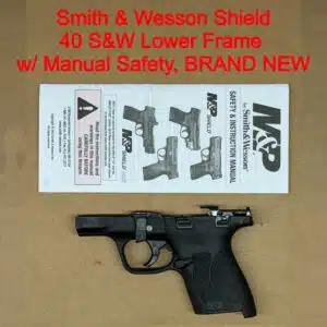 Smith & Wesson M&P Shield M2.0 .40 S&W Complete Lower Frame Manual Thumb Safety NEW 14657