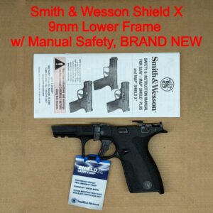 Smith & Wesson M&P Shield X 9mm Complete Lower Frame Black Manual Safety 14263
