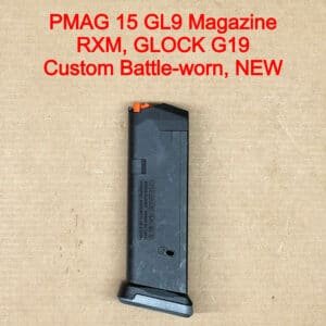 Magpul PMAG 15 GL9 Glock 19 Ruger RXM 9mm 15rd Custom Battle-Worn MAG550