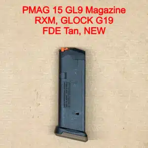 Magpul PMAG 15 GL9 Glock 19 Ruger RXM 9mm 15rd FDE Tan MAG550