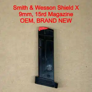 Smith & Wesson M&P Shield X 9mm 15 Round Magazine OEM Black NEW 14476