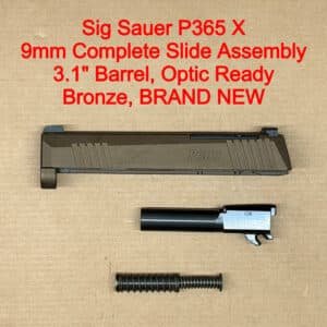 SIG Sauer P365X 9mm 3.1″ Complete Slide Optic Ready Night Sights Bronze
