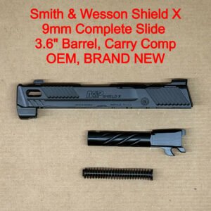 S&W M&P Shield X Carry Comp 9mm 3.6″ Ported Complete Slide Barrel Recoil OEM