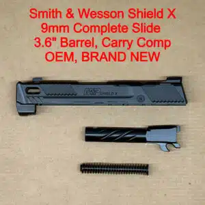 S&W M&P Shield X Carry Comp 9mm 3.6″ Ported Complete Slide Barrel Recoil OEM