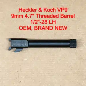 HK VP9 Tactical 9mm 4.7″ Threaded Barrel 13.5x1 LH w/ Steel Thread Protector