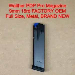 Walther PDP SD Pro Full Size 9mm 18 Round OEM Magazine Aluminum Basepad 2864789