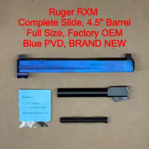 Ruger RXM 9mm Complete Slide Blue PVD Optic Ready Glock 17 Gen 3 Compatible